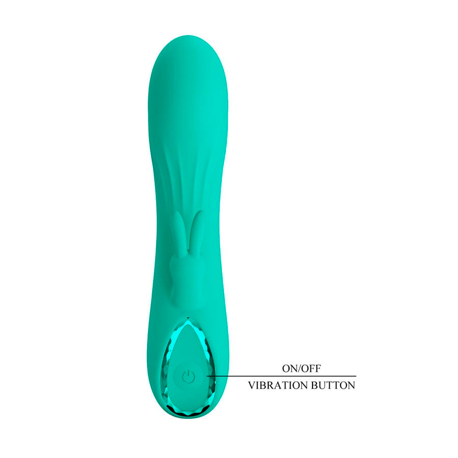 Rabbit-Vibrator Dj Stick g-Spot Türkis 2,7 x 2,7 cm.6
