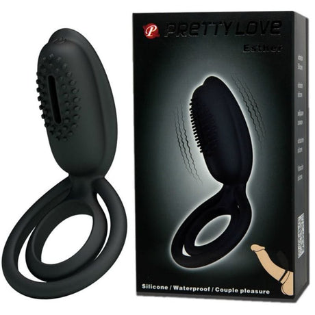 Penisring Esther Vibrationsring mit Stimulator Schwarz.9