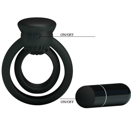 Penisring Esther Vibrationsring mit Stimulator Schwarz.5