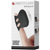 Pretty Love - Flirtation Steward Schwarzer Vibrations-Fingerhut