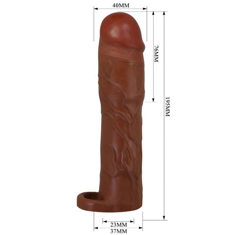 Penishülle Gerd mit Verlängerung Mulatte 35 cm.5