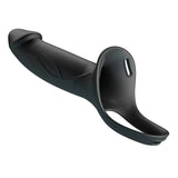 Strap-on Landon Black Vibrating 18 x 4,2 cm.2