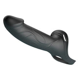 Strap-on Landon Black Vibrating 18 x 4,2 cm.1