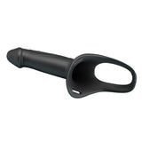 Strap-on Landon Black Vibrating 18 x 4,2 cm.4