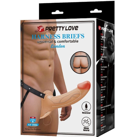 Pretty Love - Landon Vibrations-Strap-On für Hellhaut