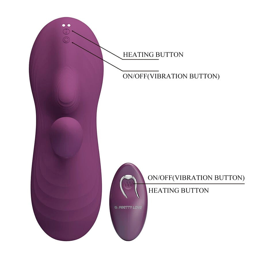 Vibrator Luka Sitzvibrator mit Wärmeeffekt und Fernbedienung.7