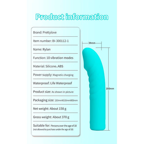 Pretty Love - Rylan g-Spot Blue Vibrator
