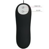Pretty Love - Silikon Analplug 12 Vibrationsmodi Schwarz
