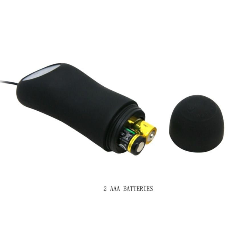 Pretty Love - Silikon Analplug 12 Vibrationsmodi Schwarz