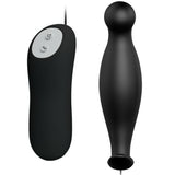 Pretty Love - Silikon Analplug 12 Vibrationsmodi Schwarz
