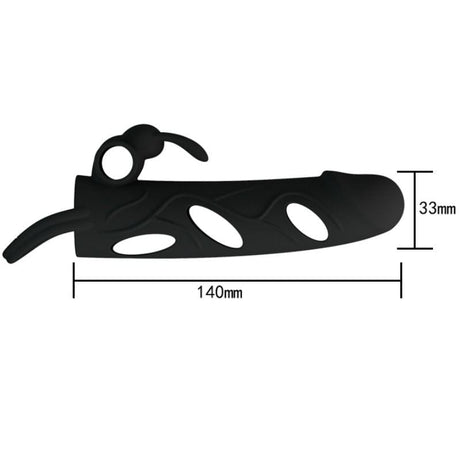 Penishülle Silikonhülle mit Vibration 1.0 14 cm.5