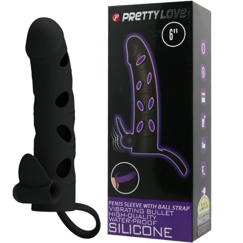 Pretty Love - Silikonhülle mit Vibration 15.2 cm