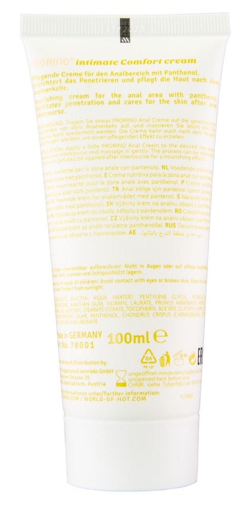 PRORINO Sensitive Anal Comfort Creme 100 ml