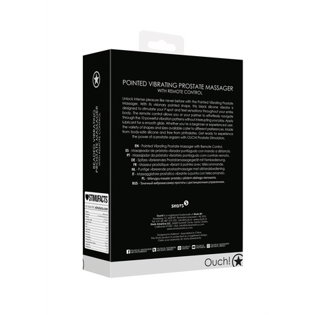 Prostata-Stimulator spitz mit Vibration und Fernbedienung – Ansicht 3