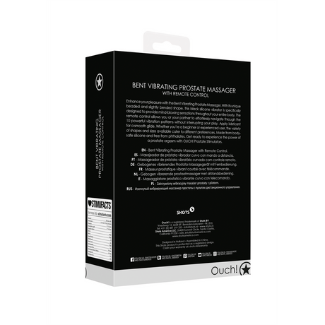 Prostata-Vibrator gebogen mit Fernbedienung – Ansicht 3