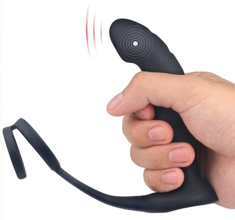 Prostata Vibrator mit Penisring Hotti 11 x 3 cm