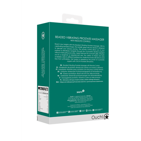 Prostata-Vibrator mit Perlen und Fernbedienung – Ansicht 10