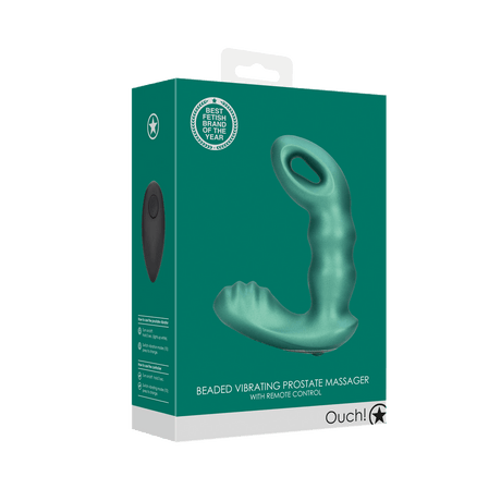 Prostata-Vibrator mit Perlen und Fernbedienung – Ansicht 9
