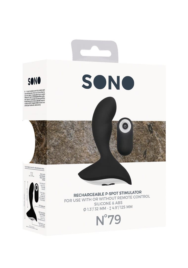 Prostata-Vibrator Sono N°79 Schwarz 8,5 x Ø 3,2 cm – Ansicht 2