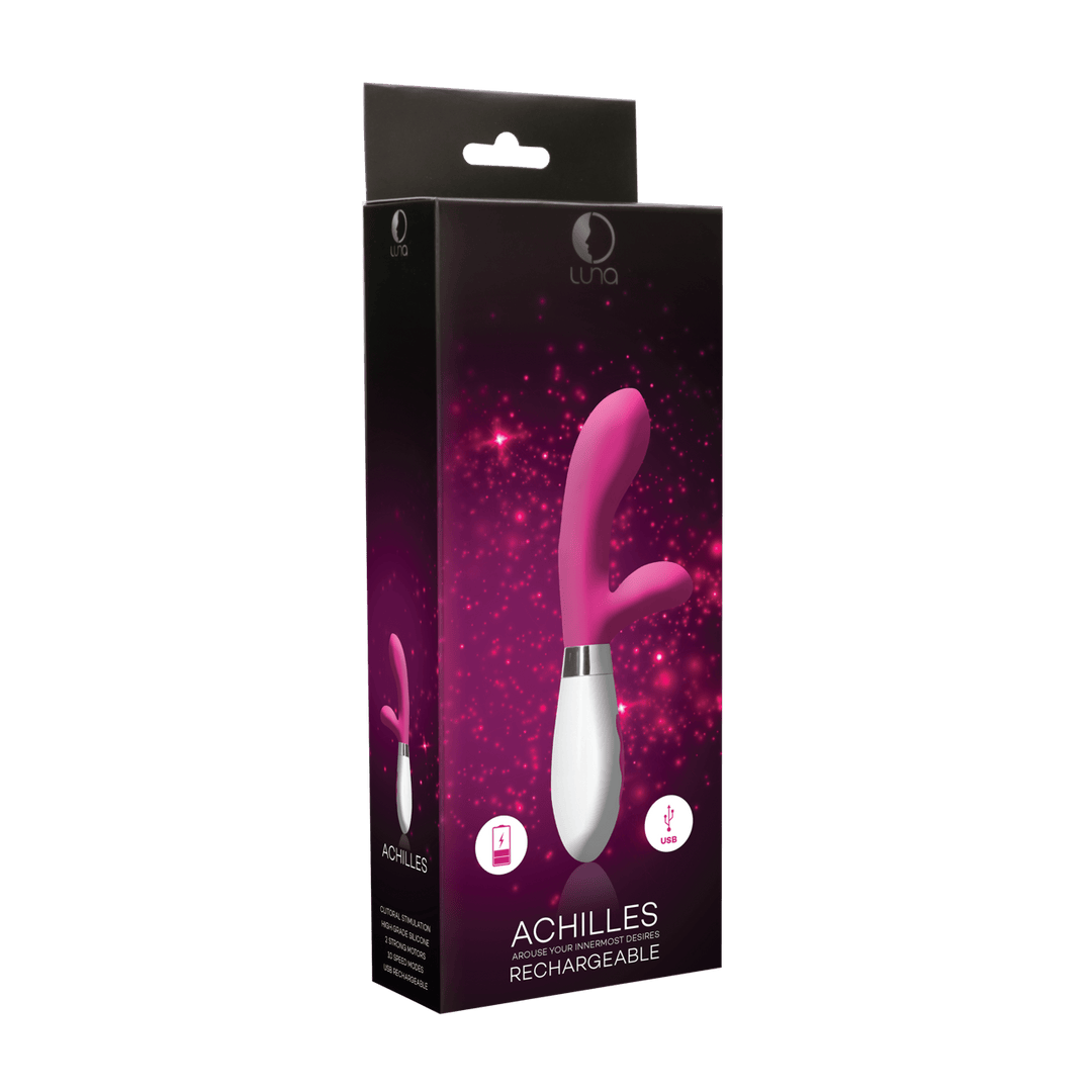 Rabbit-Vibrator Achilles mit Akku Pink 11,5 x 3,5 cm – Ansicht 2