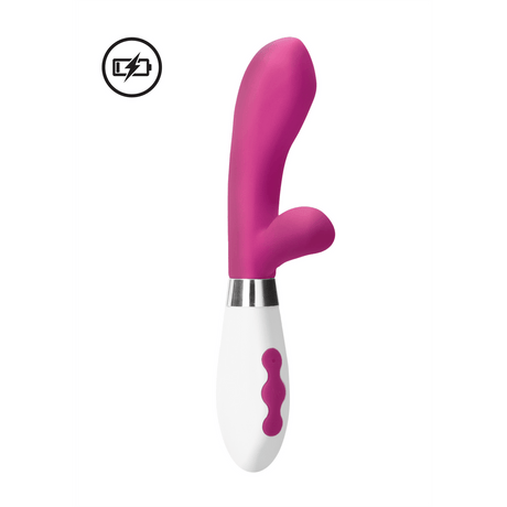 Rabbit-Vibrator Achilles mit Akku Pink 11,5 x Ø 3,5 cm