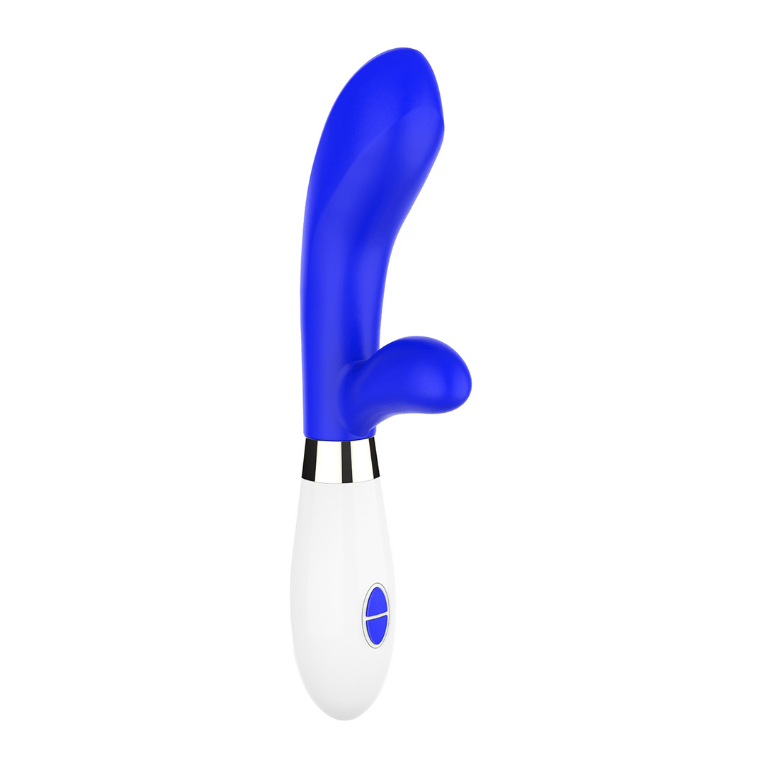 Rabbit-Vibrator Achilles mit Klitorisarm Blau 21 x 3,5 cm