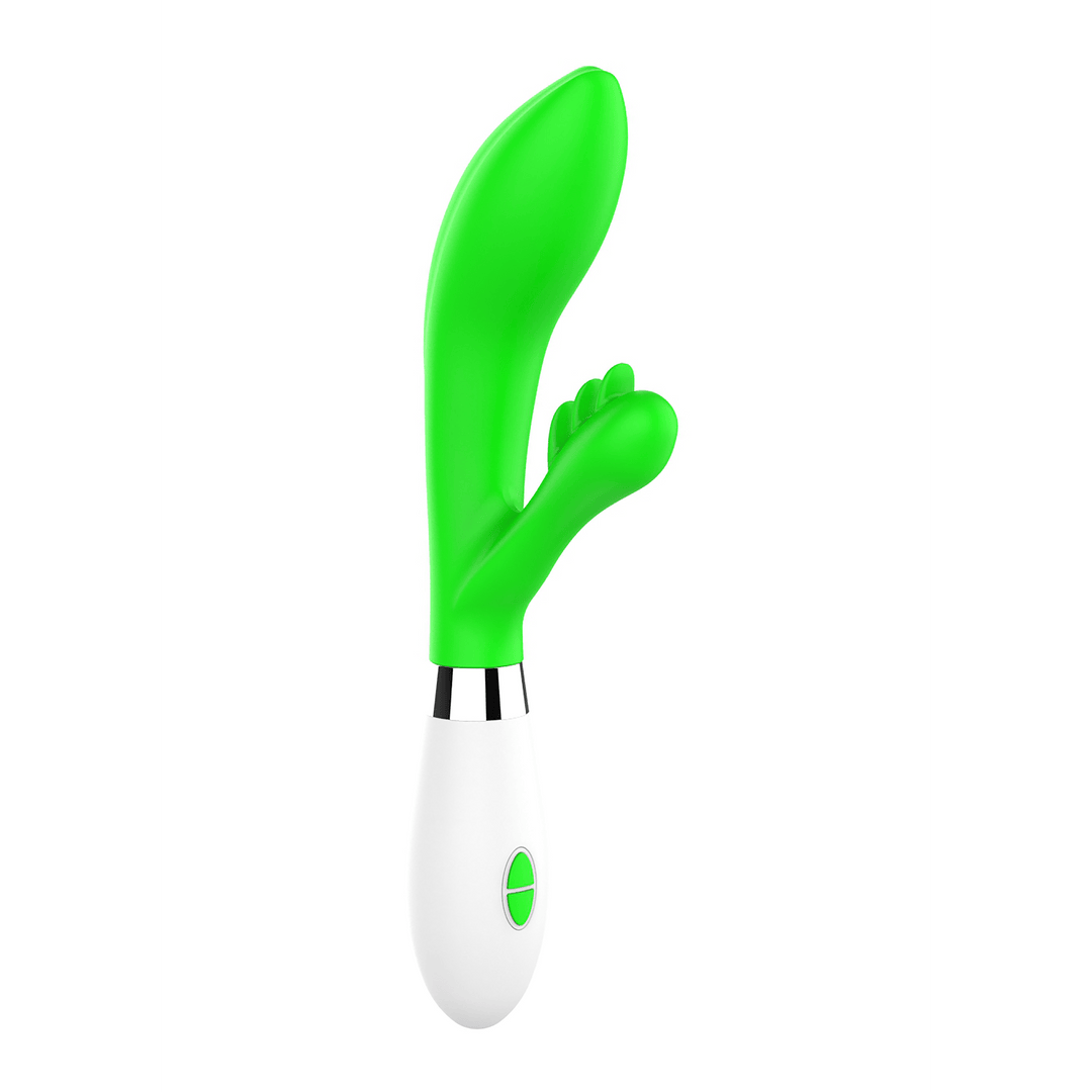 Rabbit-Vibrator Agave mit gefiedertem Arm Grün 23,1 x 3,6 cm