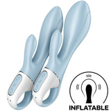 Rabbit-Vibrator Air Pump Bunny 1 Aufblasbarer Kaninchenvibrator Blau