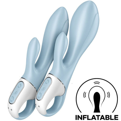 Rabbit-Vibrator Air Pump Bunny 1 Aufblasbarer Kaninchenvibrator Blau