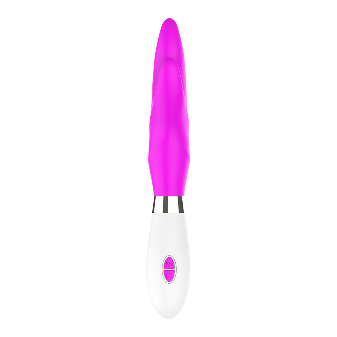 Rabbit-Vibrator Athos mit Doppelspitze Pink 21,9 x 3,9 cm – Ansicht 4