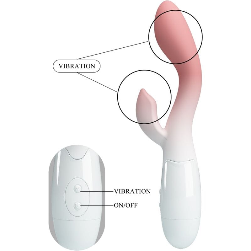 Rabbit-Vibrator Brighty g-Spot + Klitoris-Stimulator 30 Vibrationen Rosa