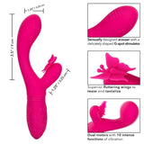 Rabbit-Vibrator Butterfly Kiss Flutter Rosa 9 x 3,25 cm – Ansicht 3