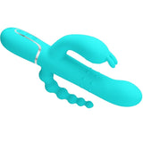 Rabbit-Vibrator Cammy 4 in 1 Multifunktions-Dreifacher Blau