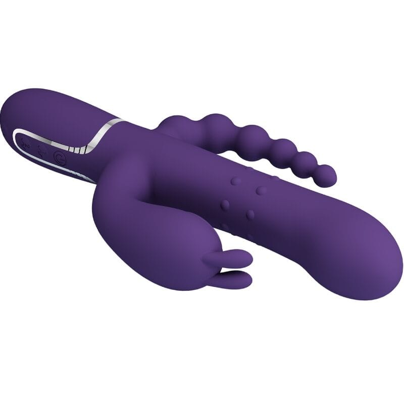 Rabbit-Vibrator Cammy Triple Multifunktion 4 in 1 Lila – Ansicht 3