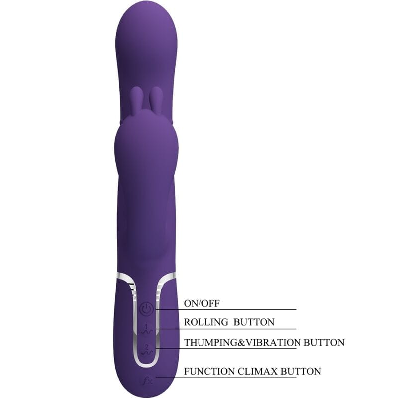 Rabbit-Vibrator Cammy Triple Multifunktion 4 in 1 Lila – Ansicht 6