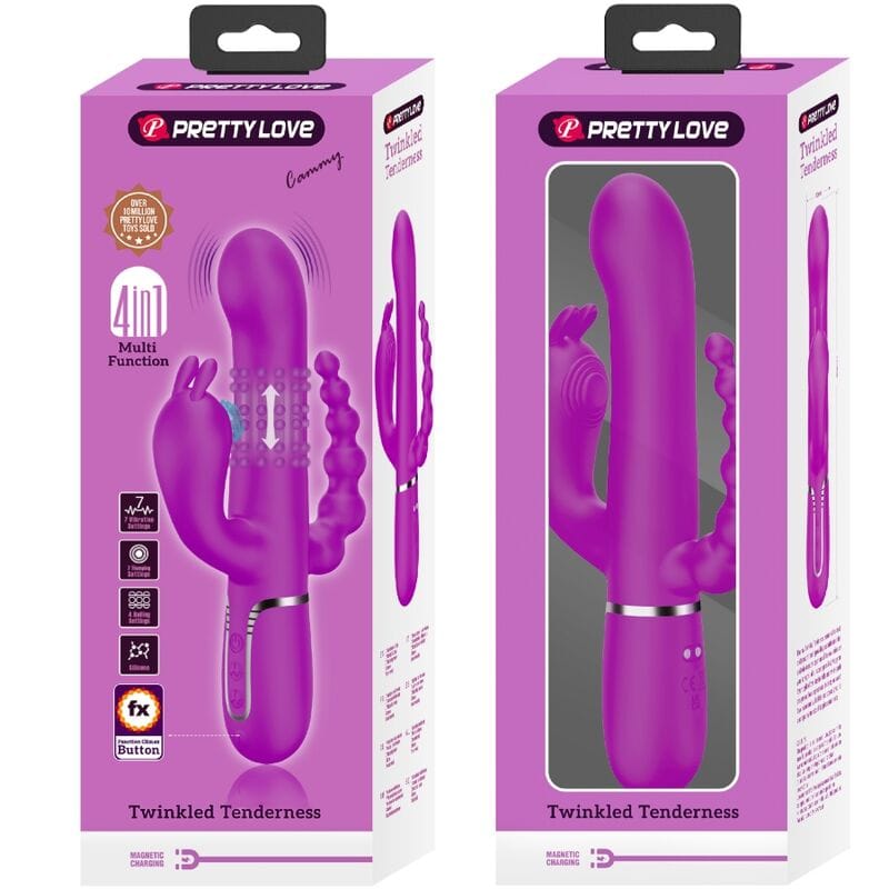 Rabbit-Vibrator Cammy Triple Multifunktion 4 in 1 Rosa – Ansicht 10