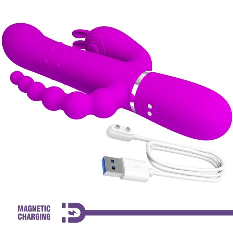 Rabbit-Vibrator Cammy Triple Multifunktion 4 in 1 Rosa – Ansicht 7