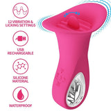 Rabbit-Vibrator Clyde Oralvibrator vibrierende Zunge 12 Vibrationen Rosa