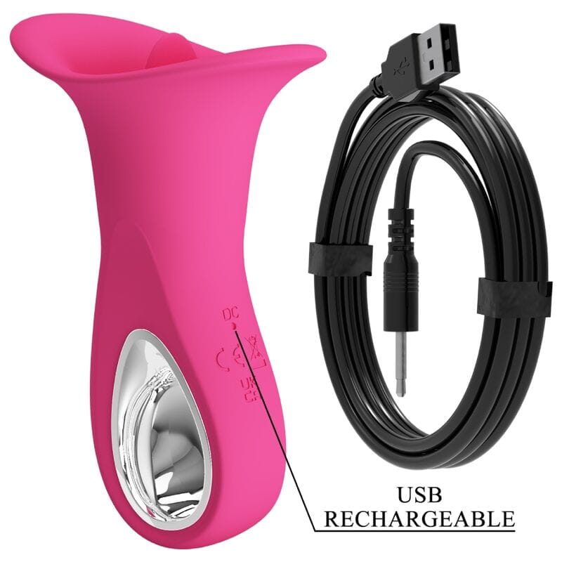 Rabbit-Vibrator Clyde Oralvibrator vibrierende Zunge 12 Vibrationen Rosa – Ansicht 8