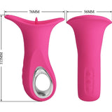 Rabbit-Vibrator Clyde Oralvibrator vibrierende Zunge 12 Vibrationen Rosa – Ansicht 9