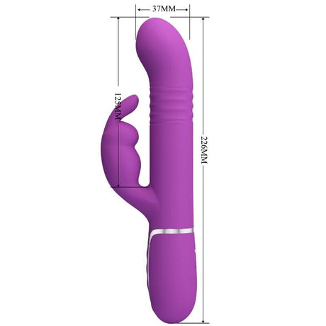 Rabbit-Vibrator Coale 4 in 1 Multifunktions- Lila