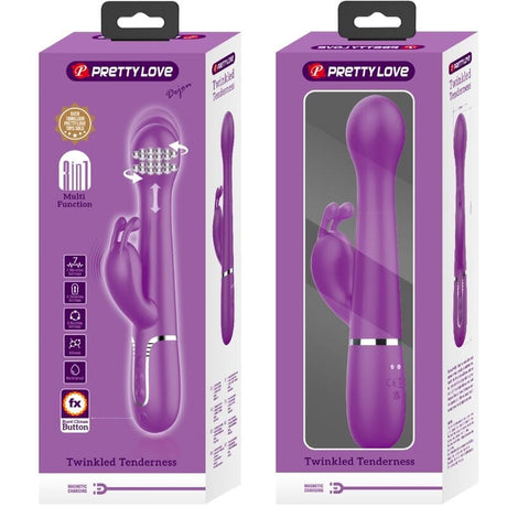 Rabbit-Vibrator Dejon 3 in 1 Multifunktions- Lila