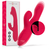Rabbit-Vibrator Dua Multifunktion Wiederaufladbar Auf-und-Ab mit Roter Zunge 4,4 cm