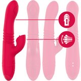 Rabbit-Vibrator Dua Multifunktion Wiederaufladbar Auf-und-Ab mit Roter Zunge 4,4 cm – Ansicht 2