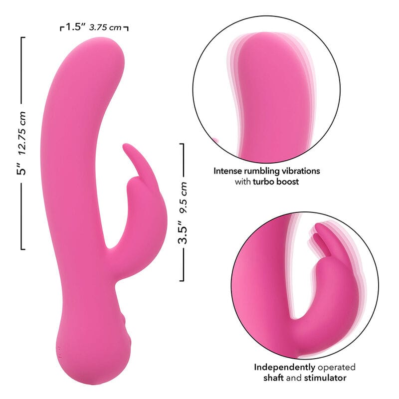 Rabbit-Vibrator First Time Rabbit Wiederaufladbar Rosa 21 cm