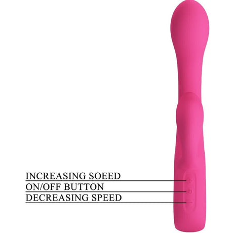 Rabbit-Vibrator Fritz Rabbit 12 Vibrationen Rosa