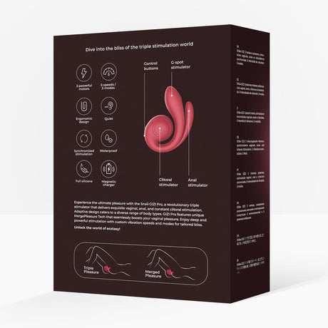 Rabbit-Vibrator Gizi Pro Dreifachstimulator 12 x Ø 3,5 cm – Ansicht 3