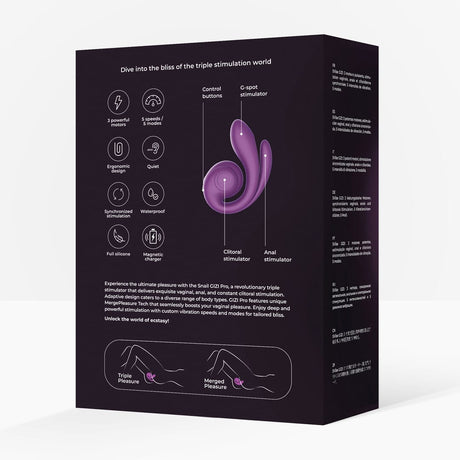 Rabbit-Vibrator Gizi Pro Dreifachstimulator 12 x Ø 3,5 cm – Ansicht 9