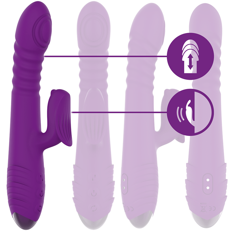 Rabbit-Vibrator Iggy Multifunktions-Wiederaufladbarer Up & Down mit Klitorelstimulator