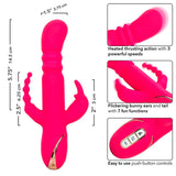 Rabbit-Vibrator Jack Fantasy Dreifach Beheizt Rosa 14,5 x 3,75 cm – Ansicht 7